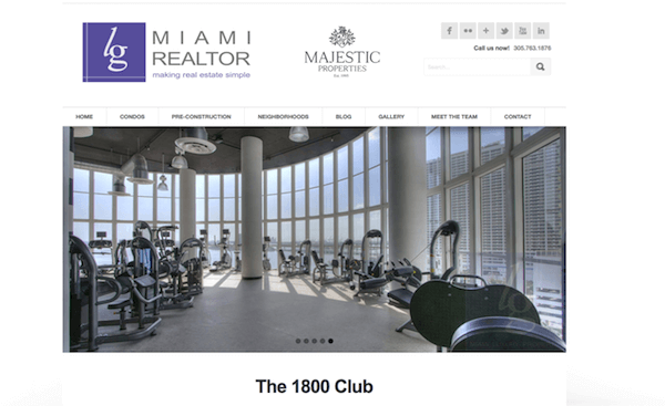 Real Estate Website of the Week 5 LGMiamiRealtors Miami top home page