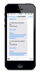 SMS or TXT for IDX Broker leads