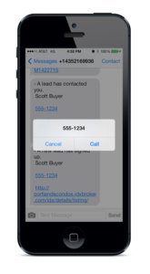 IDX Broker SMS TXT texting alerts