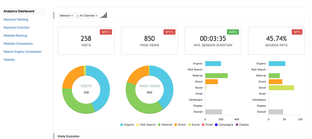 WordPress real estate SEO analytics reports