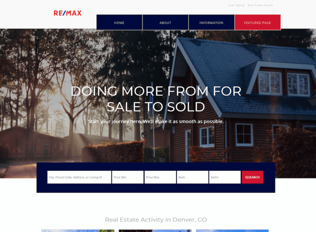 Demo site for free real estate theme download