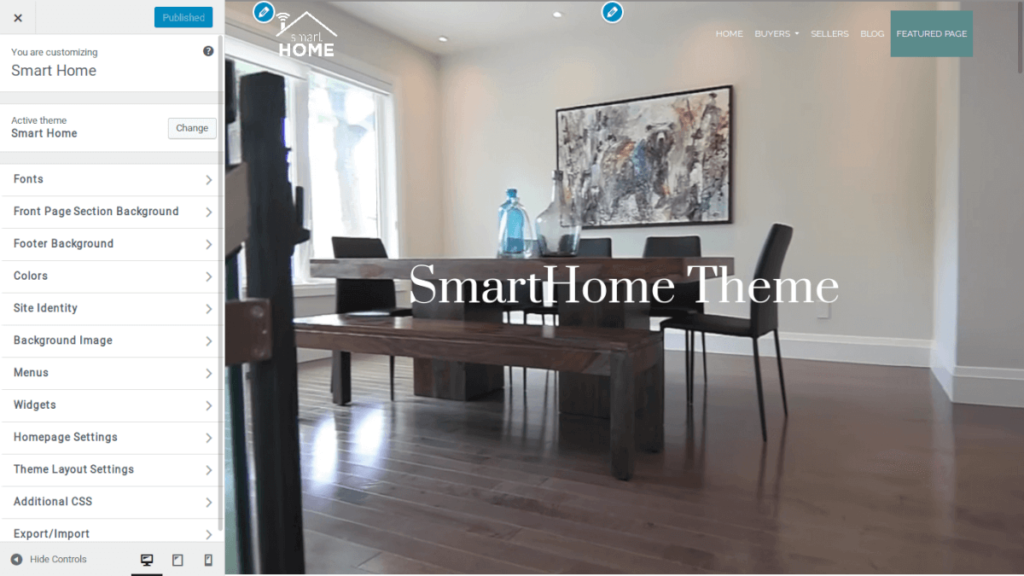 Smart Home free real estate theme download