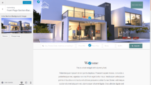 Smart Home free real estate theme download customizer features