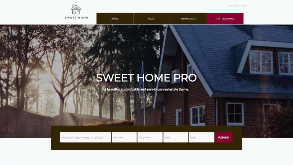 Sweet Home Pro Full Website Setup Real Estate Wordpress and IDX Broker Real Estate Theme
