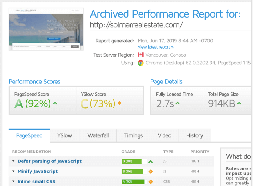 Speed for IDX Widgets and load times