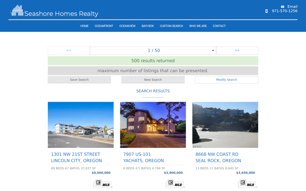Oregon Central Coast Real Estate