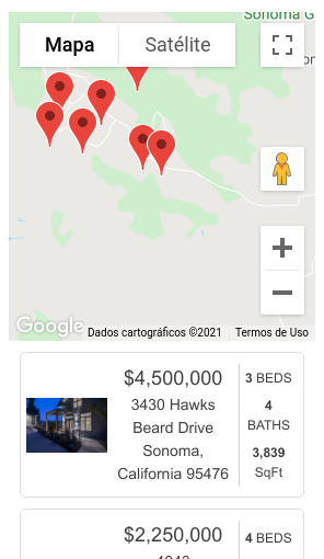 google map search widget