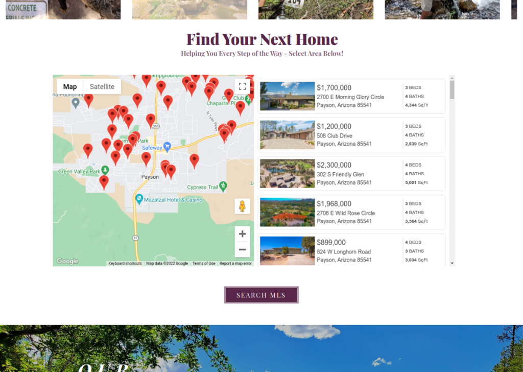 Berkshire Hathaway Google Map widget Wix