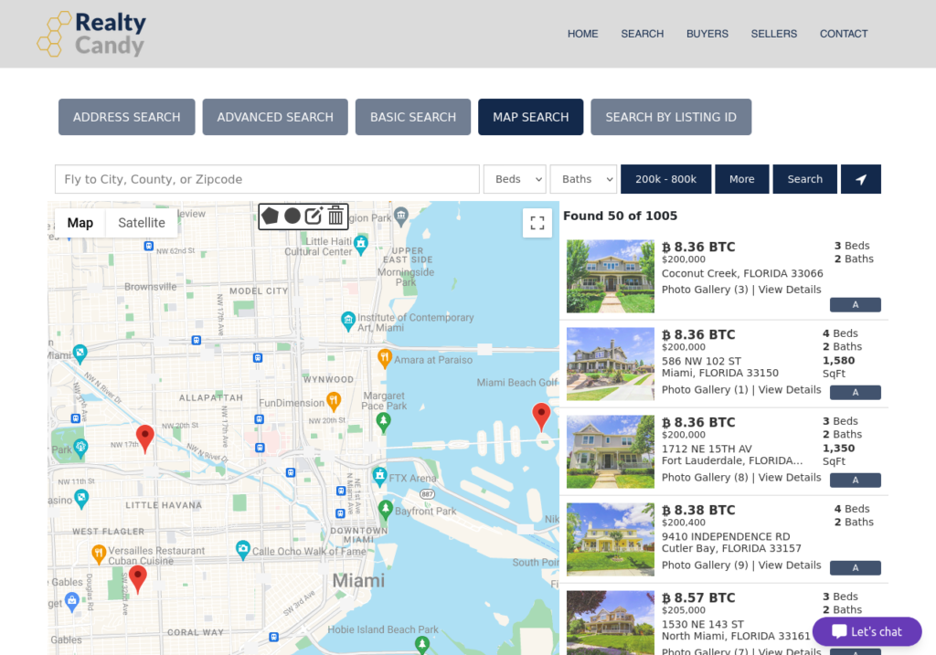 Crypto Miami Map Search