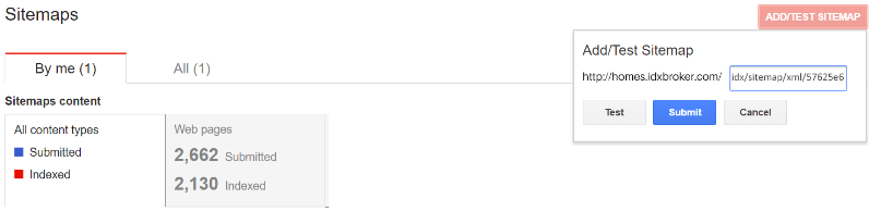IDX-Broker-Sitemap-Submit