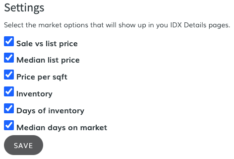 IDX Add-ons Plunk Settings